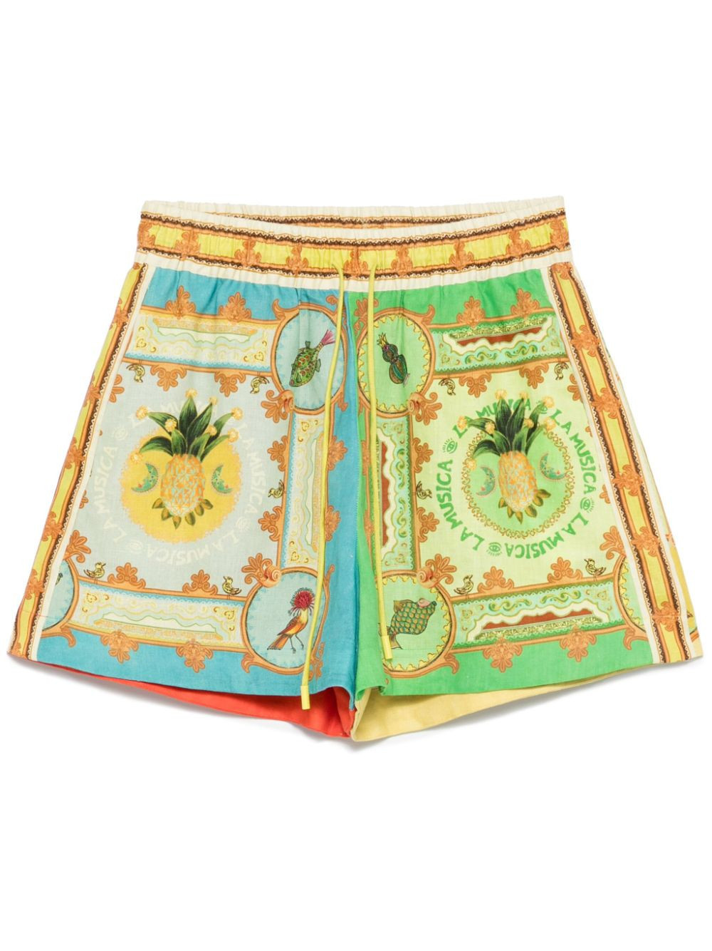 ALEMAIS La Musica shorts - Green | Farfetch Global