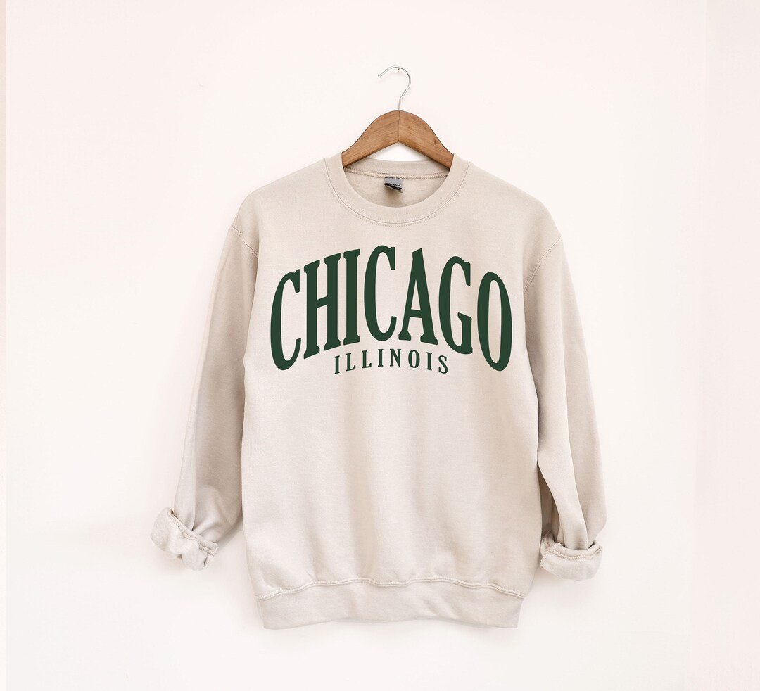 Chicago Illinois Crewneck Sweatshirt, Football Shirt Gifts, Sweater Souvenir, City Pullover Gift ... | Etsy (US)