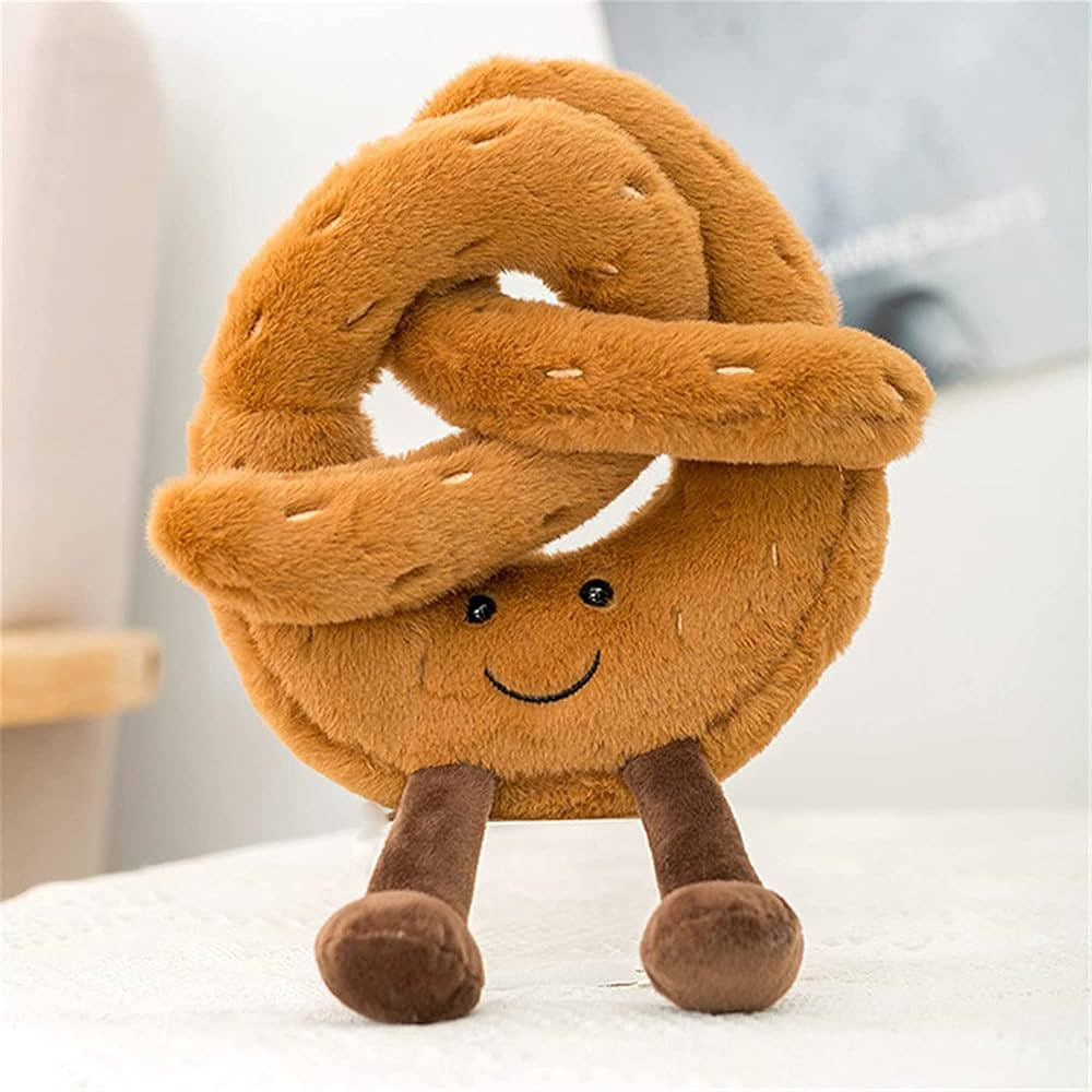 Pretzel Plush Bread Pillow Toy, Food Plush Pillow Cute Plush Stuffed Animals Toy Funny Soft Food ... | Amazon (US)