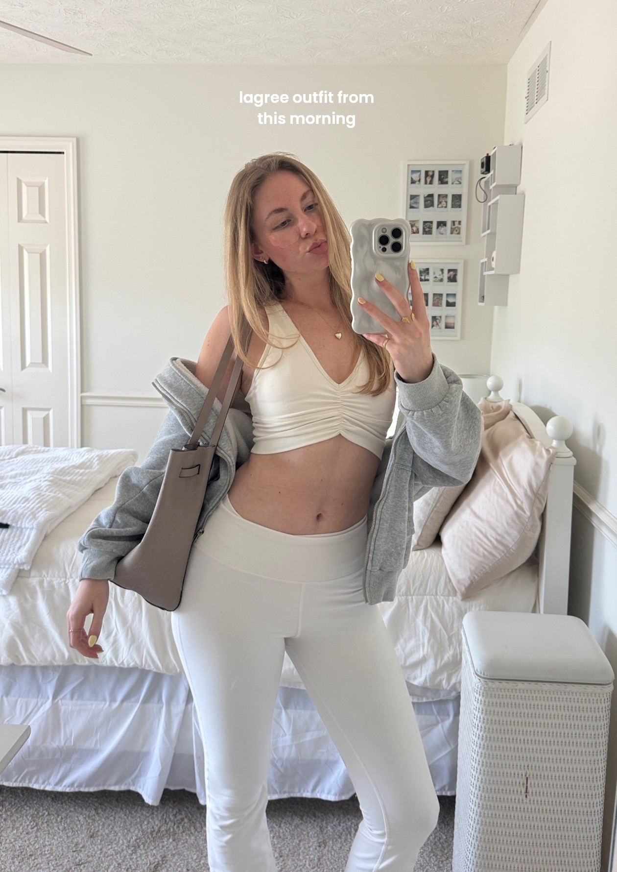 Lagree outfit inspo !! 

get so many compliments on this set from @Alo Yoga 🤍 jacket from @Aritzia

#LTKselfcare #LTKootd #LTKfitnessgoals