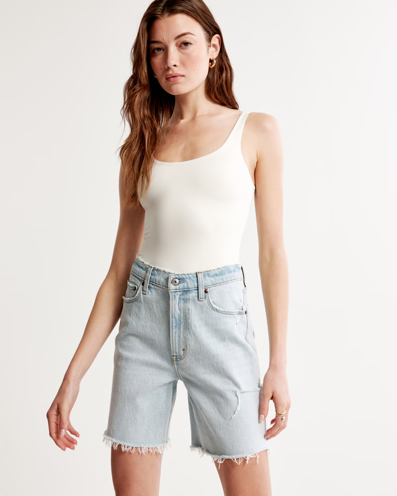 High Rise 7 Inch Dad Short | Abercrombie & Fitch (US)