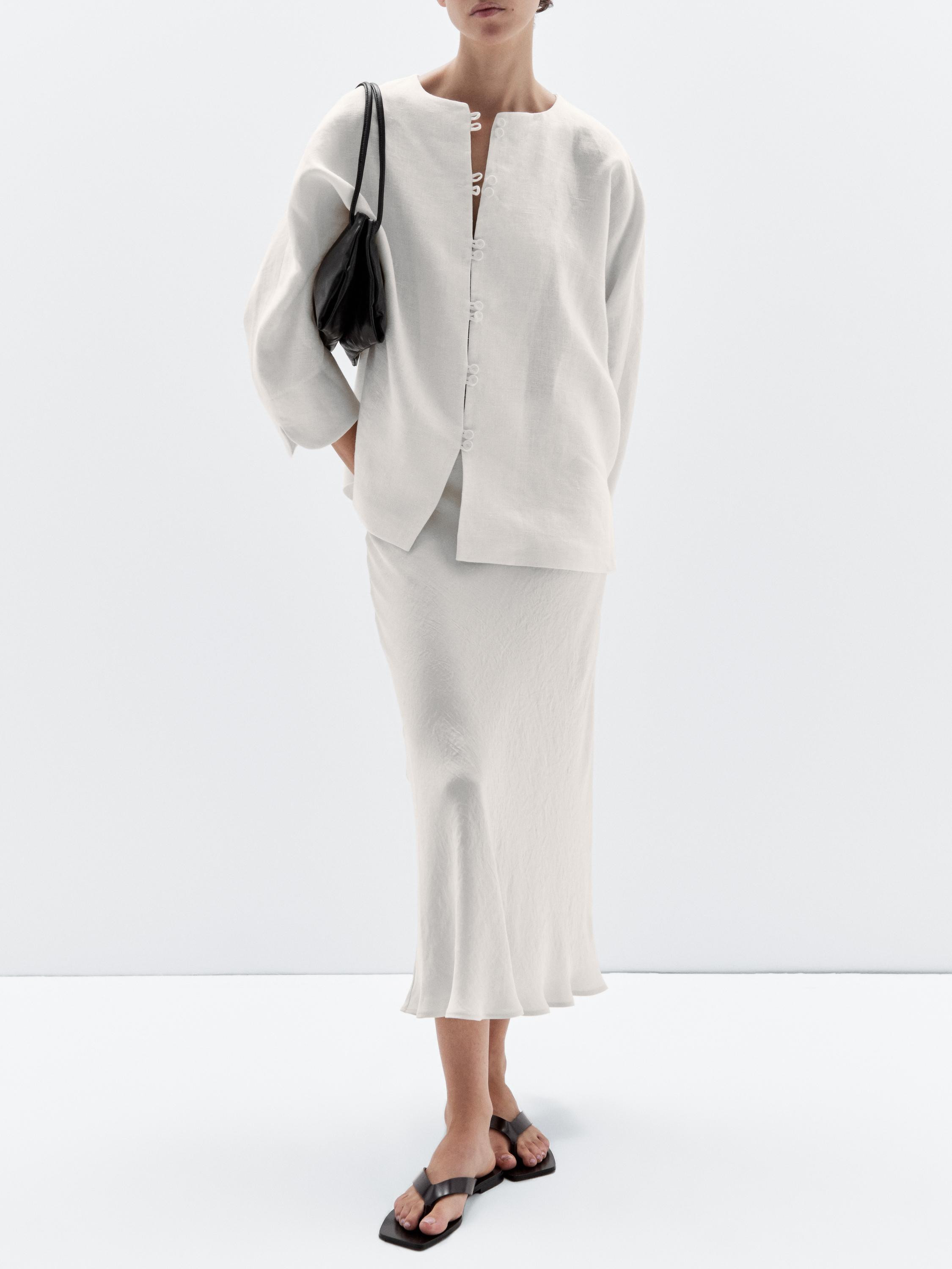 Small nappa leather bag with compartments | Massimo Dutti US