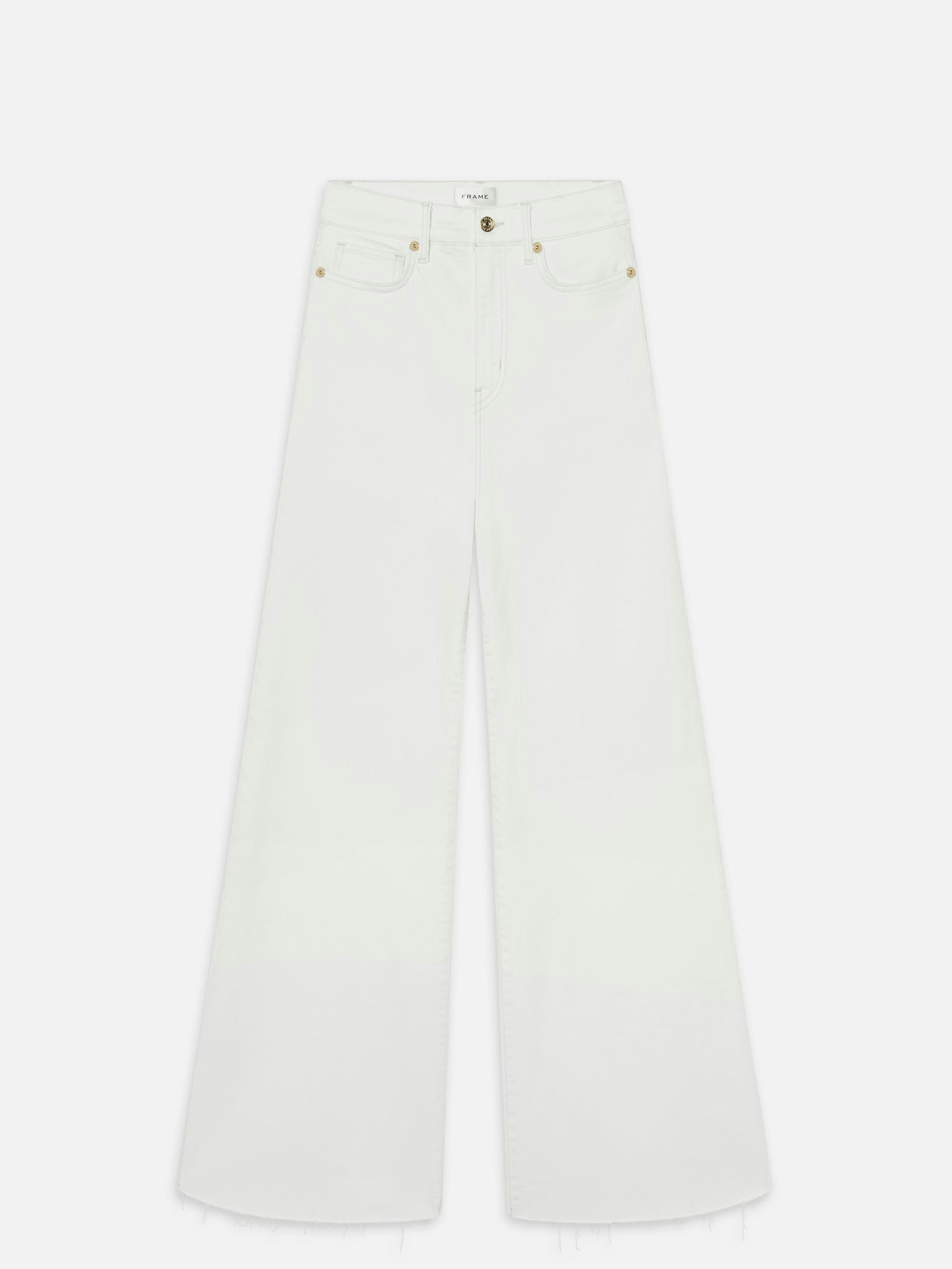 Le Palazzo Crop Raw After -- Au Natural Clean Raw After | Frame Denim
