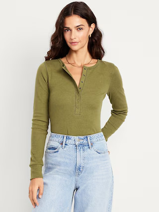 Cozy Snug Crew-Neck Henley | Old Navy (US)