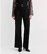 Tall Belted Stovepipe Pants in Doubleface | LOFT