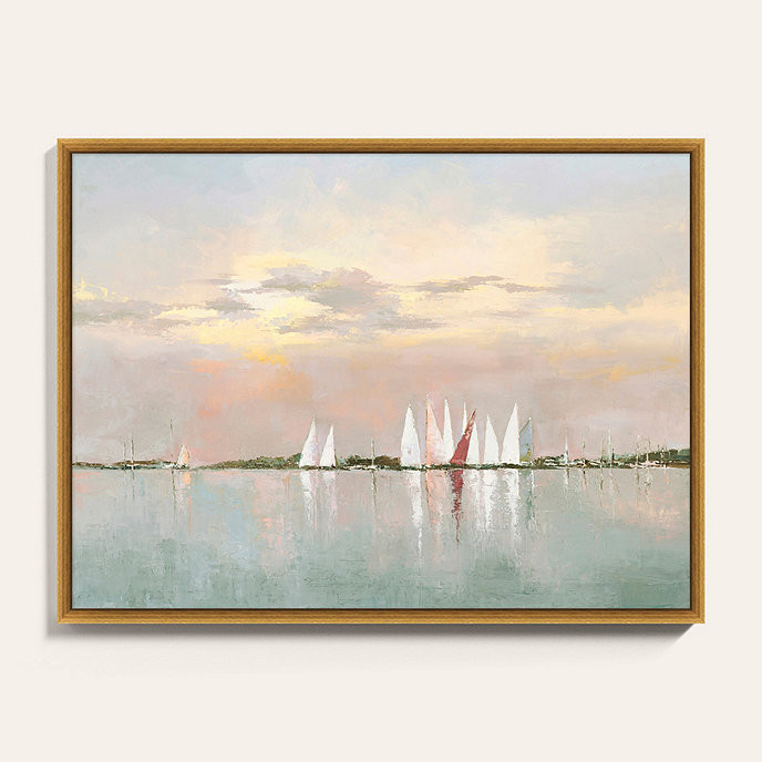 Cast Your Sail Seascape Framed Art Print | Ballard Designs, Inc.