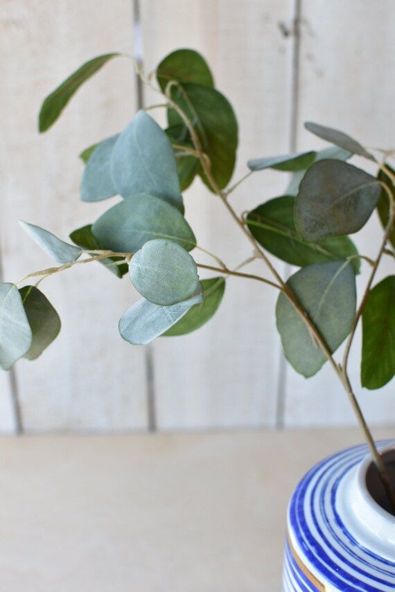 24 Faux Eucalyptus Leaf Spray | Etsy | Etsy (US)