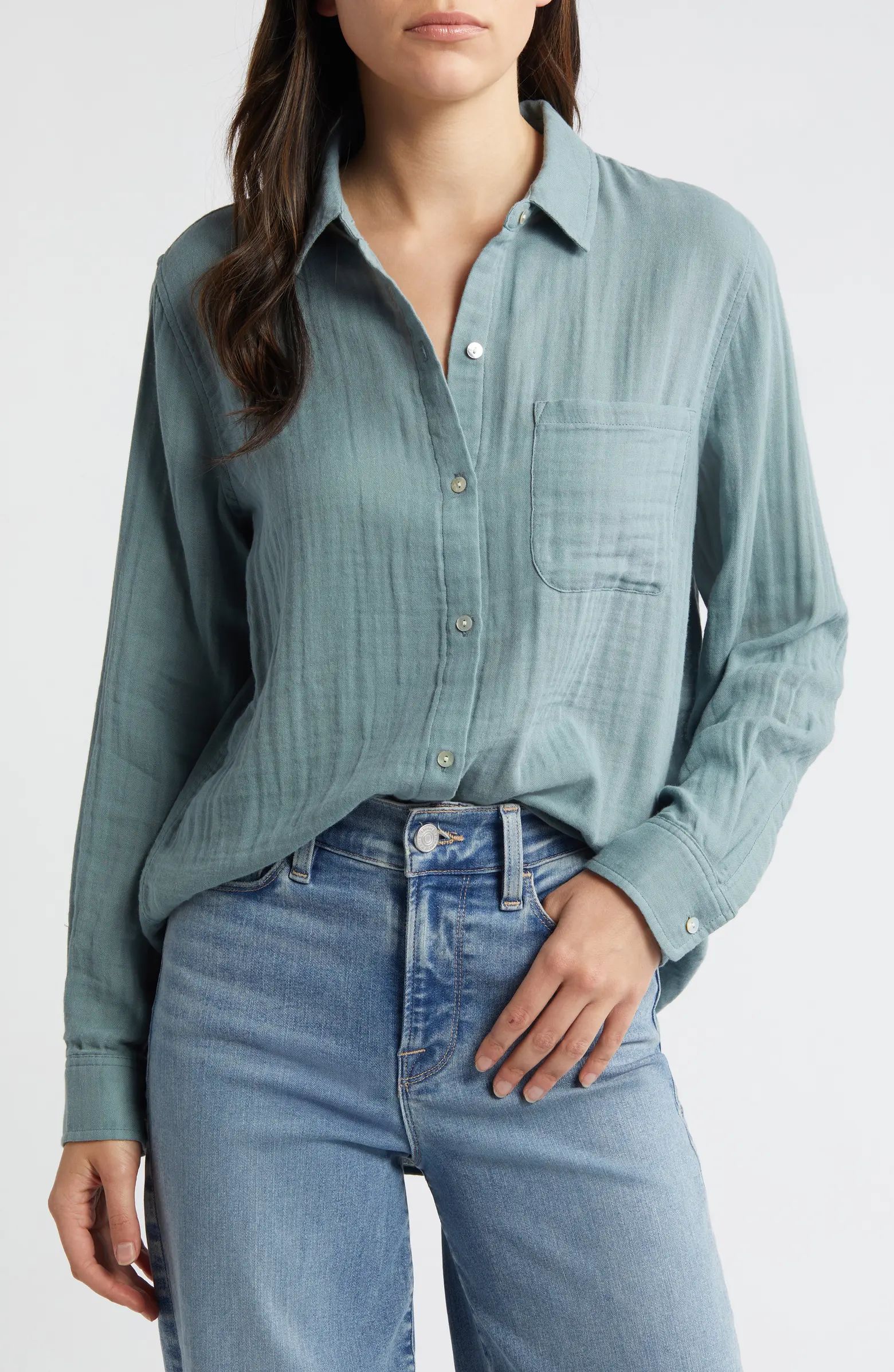 Rails Ellis Cotton Button-Up Shirt | Nordstrom | Nordstrom