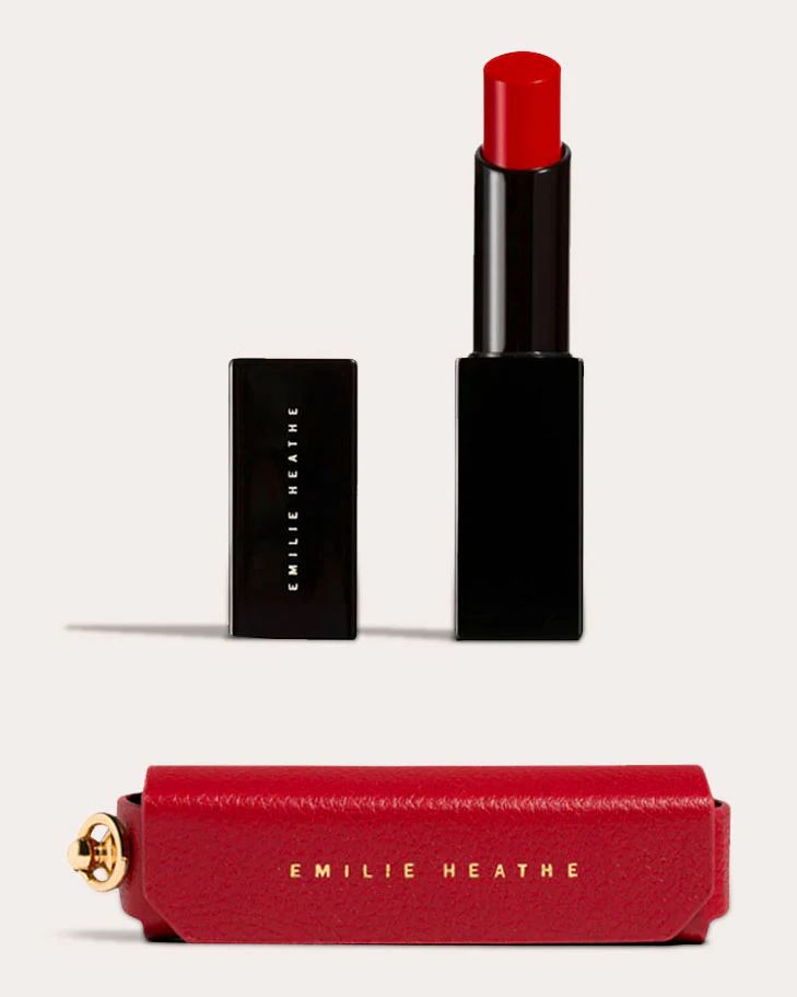 Red Pout Lipstick & Leather Carrying Case Bundle | Olivela