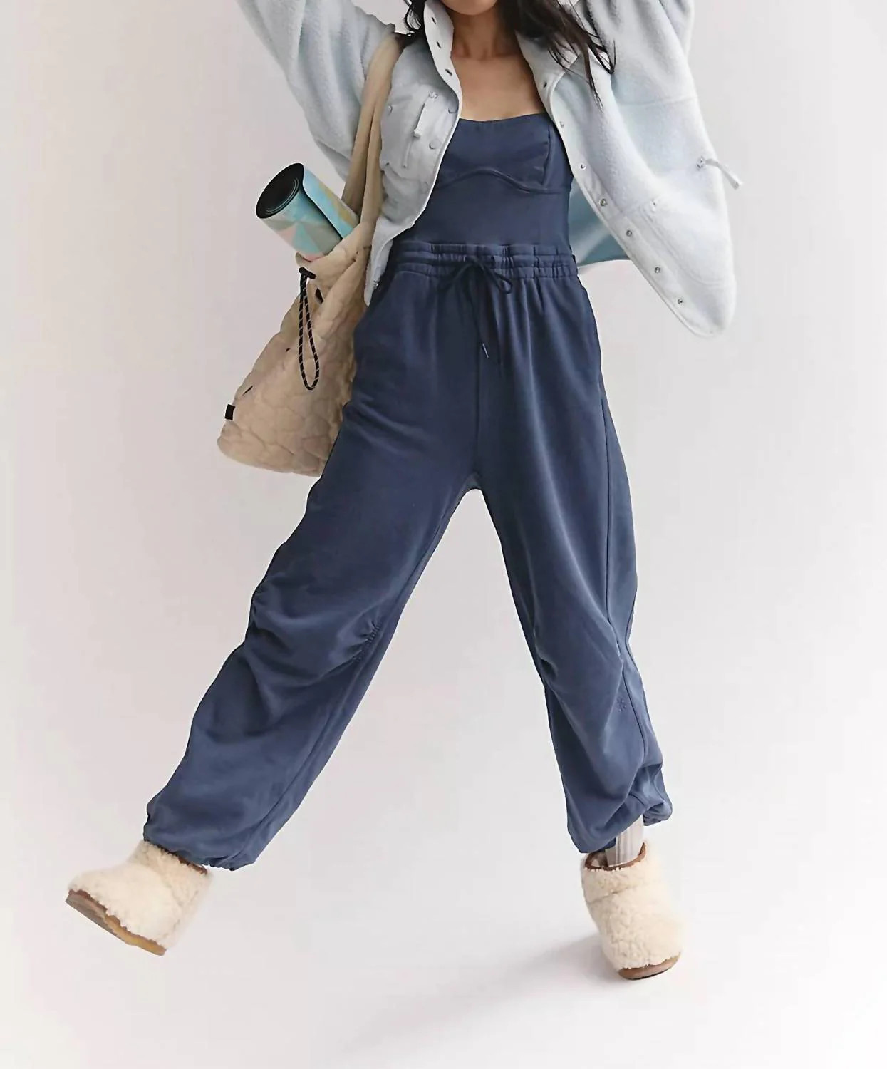 Inbound Comfy Bodysuit In Midnight Navy | Shop Simon