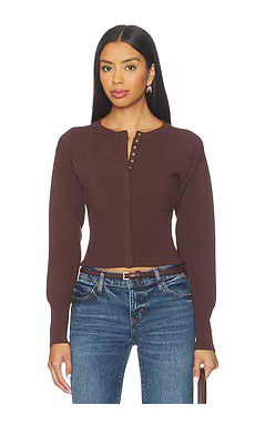 ALL THE WAYS Kourtney Cardigan in Dark Brown from Revolve.com | Revolve Clothing (Global)