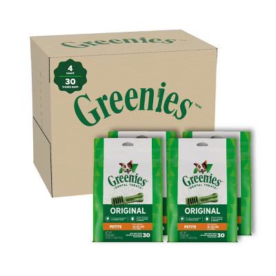Greenies Petite Chicken Flavor Chewy, Dental Hard Chews Dog Treats - 72oz | Target