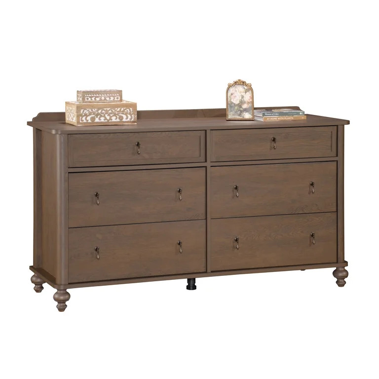 My Texas House Hartwell 6 Drawer Dresser, 61" Wide, Heritage Oak | Walmart (US)