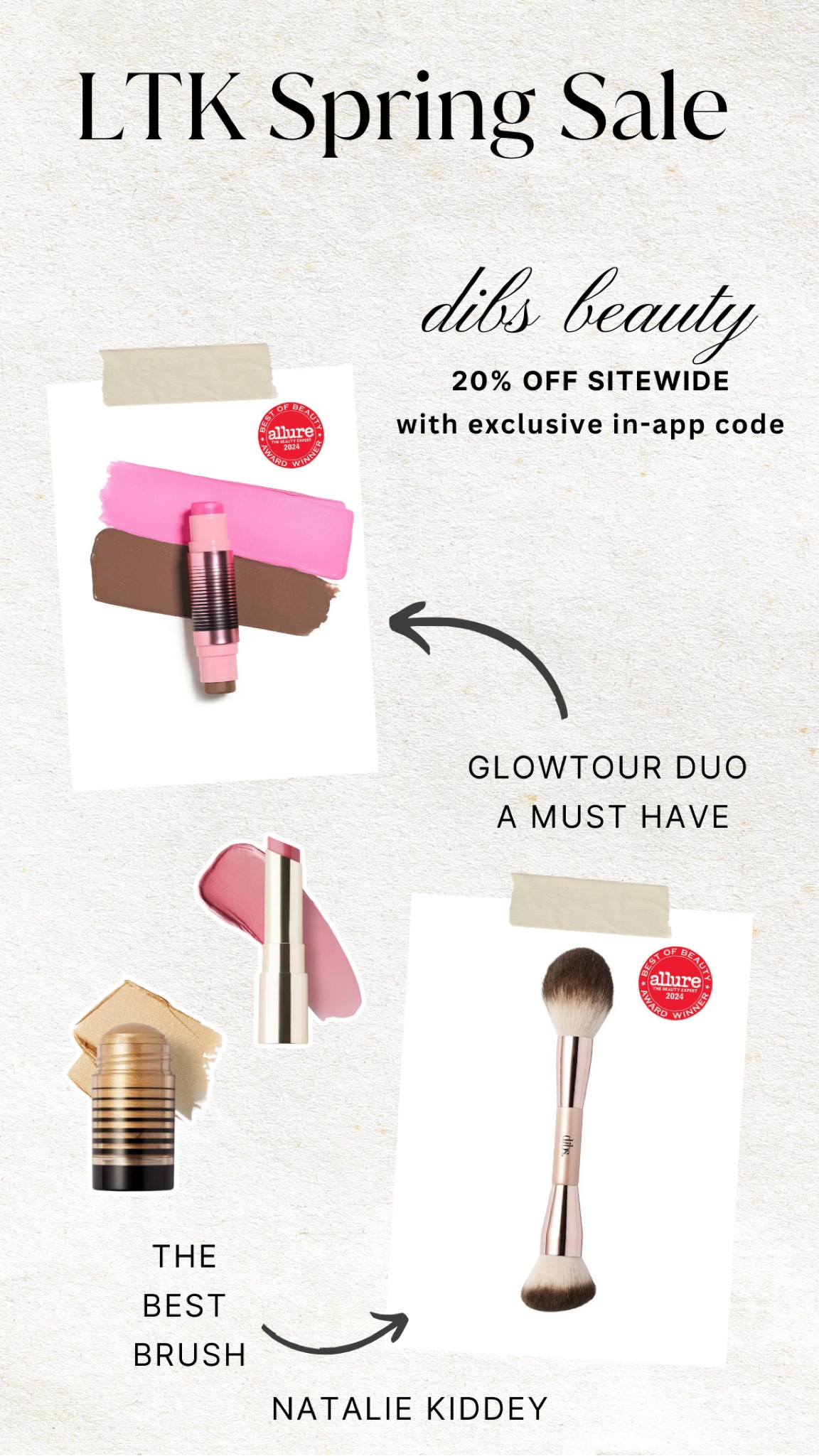 These are by far my two ave dibs beauty finds that I use daily! The glowtour duo stick and the duo brush. The glow Rory has bronzer and blush, then the brush is amazing for cable ding cream products and powder! 

#LTKSpringSale #LTKFindsUnder50 #LTKBeauty