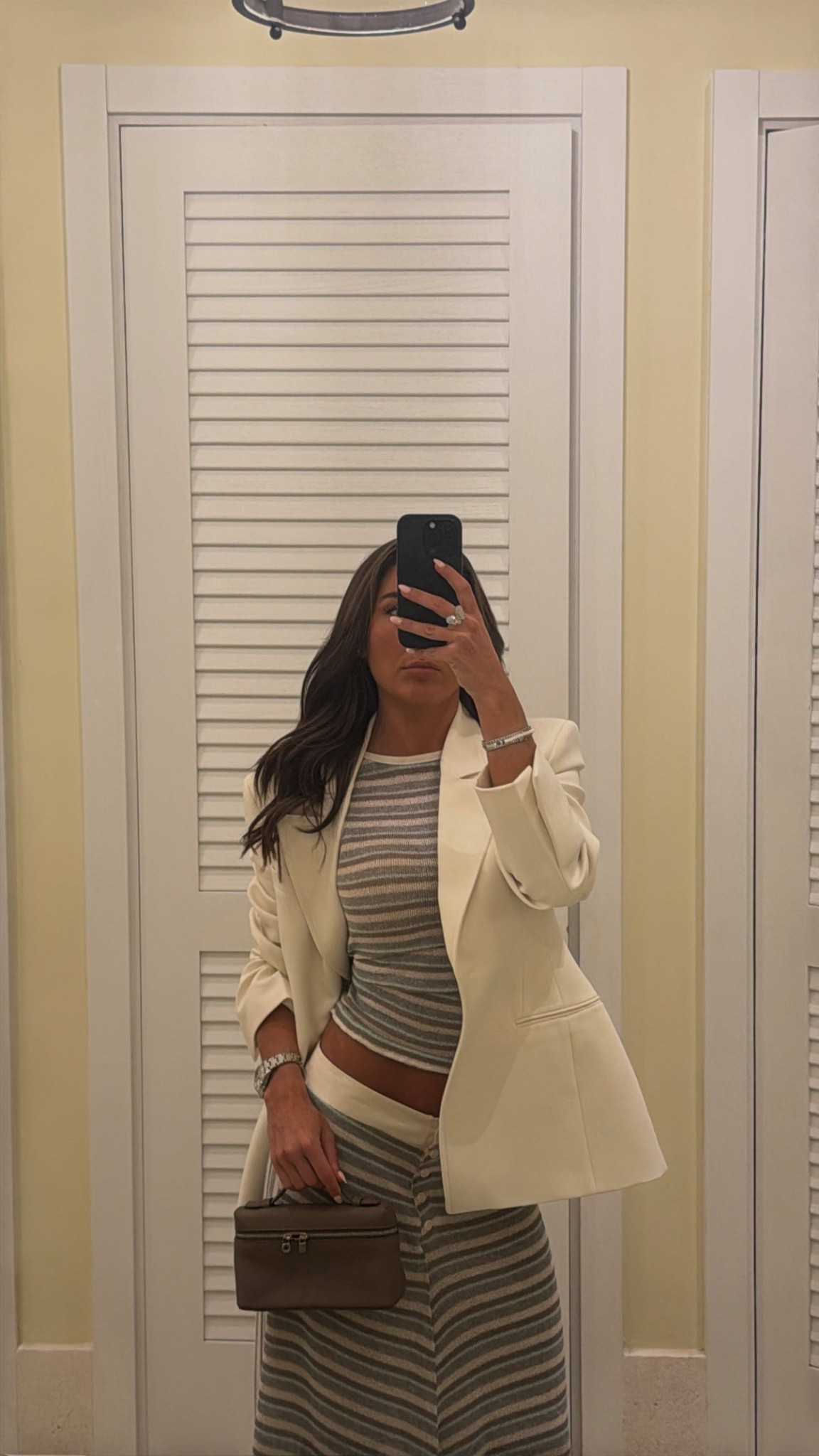 Zara outfit, knit co-ord, stripes, holiday outfit, blazer 

#LTKdatenight #LTKspring #LTKuk