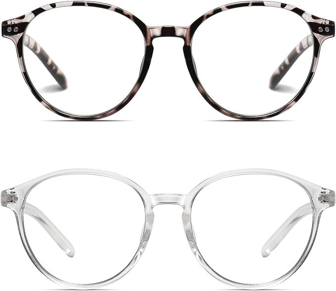 STORYCOAST Blue Light Blocking Glasses for Women Men,Round Frame Eyeglasses,Unisex Gaming Compute... | Amazon (US)