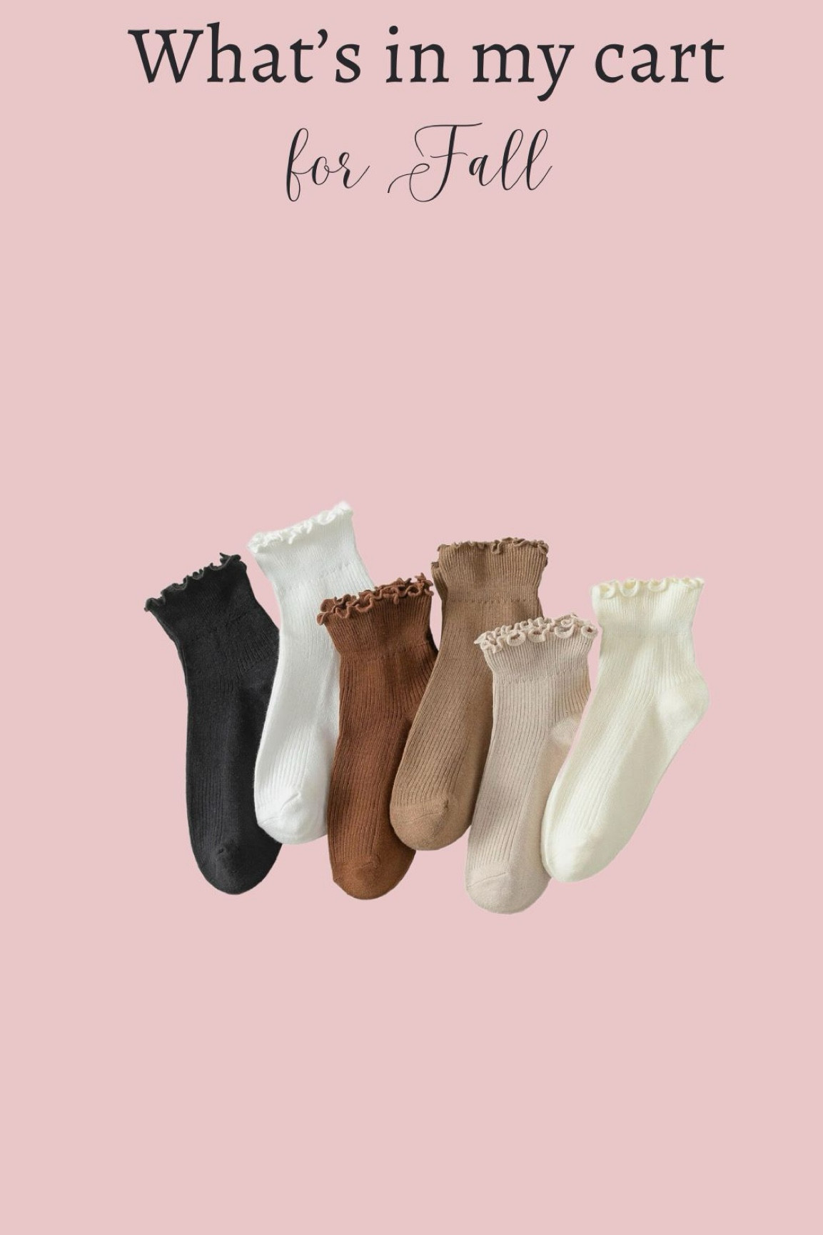 What’s in my cart for fall, ruffle socks 

#LTKFindsUnder50 #LTKSaleAlert #LTKStyleTip
