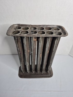 Antique Metal 1800s Rustic Handmade 12 Tube Candle Mold Primitive Vintage | eBay US