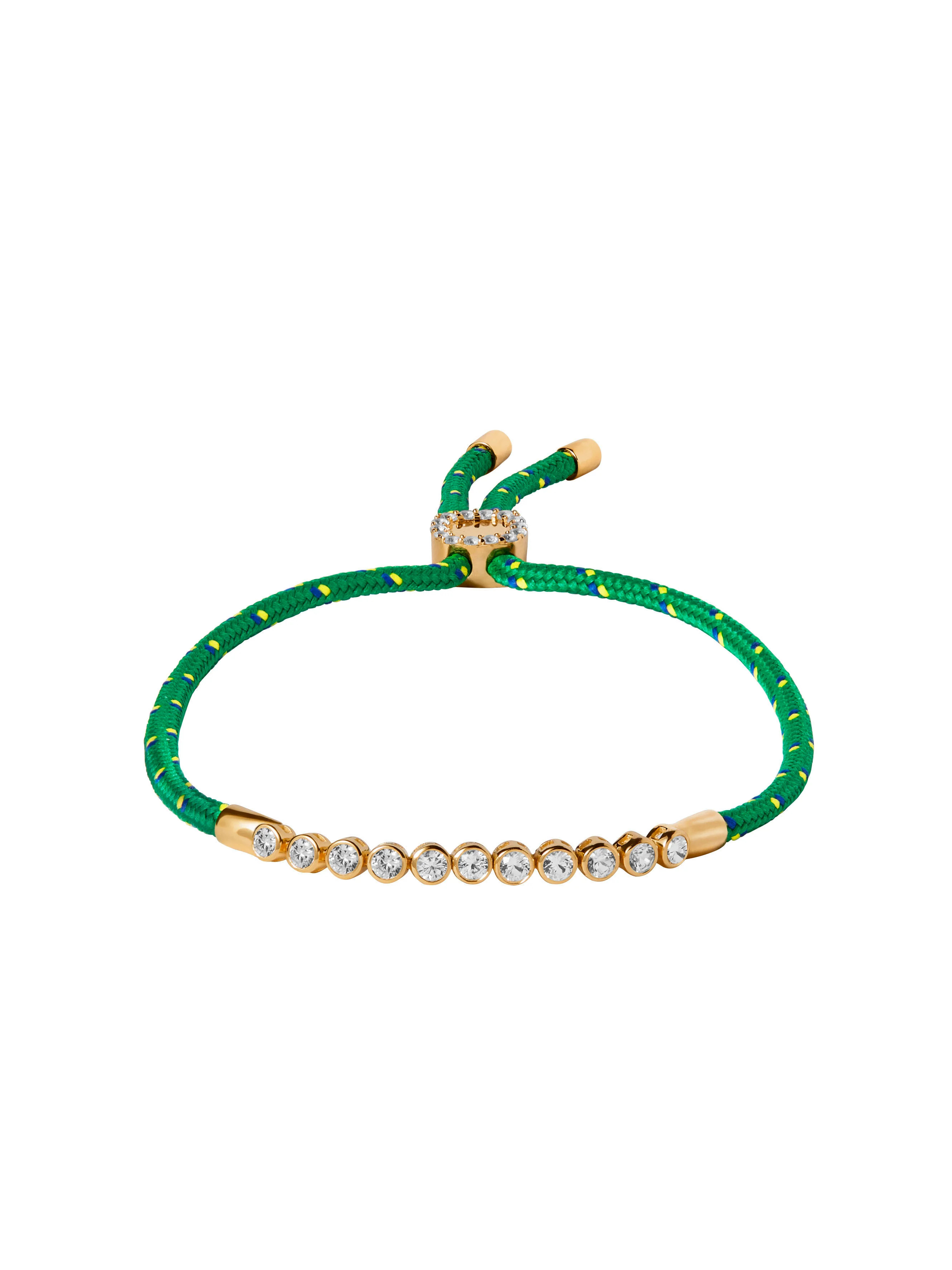 JAMES BEZEL VERT PARACORD ANKLET IN LAB WHITE SAPPHIRE | Dorsey