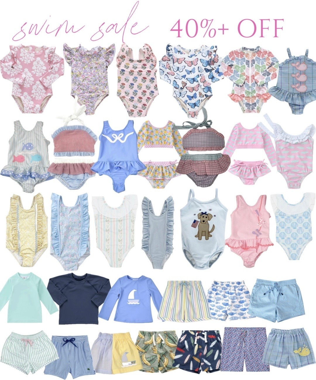 Select swimwear 40%+ off!

#LTKSwim #LTKSaleAlert #LTKKids