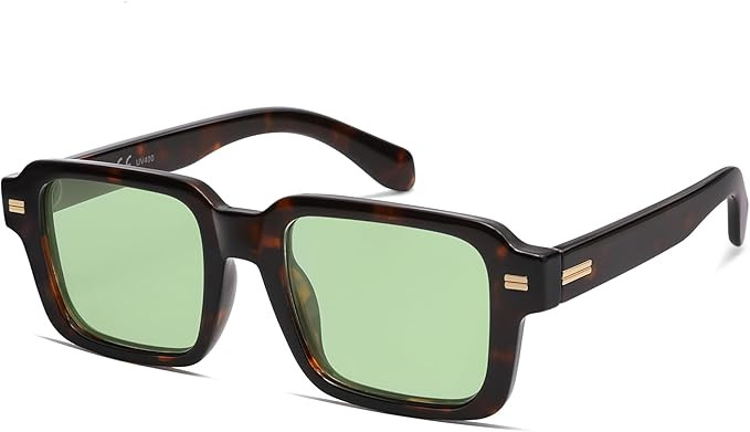 SOJOS Trendy Square Polarized Sunglasses for Women Men, Retro Vintage Womens Mens Rectangle Shade... | Amazon (US)