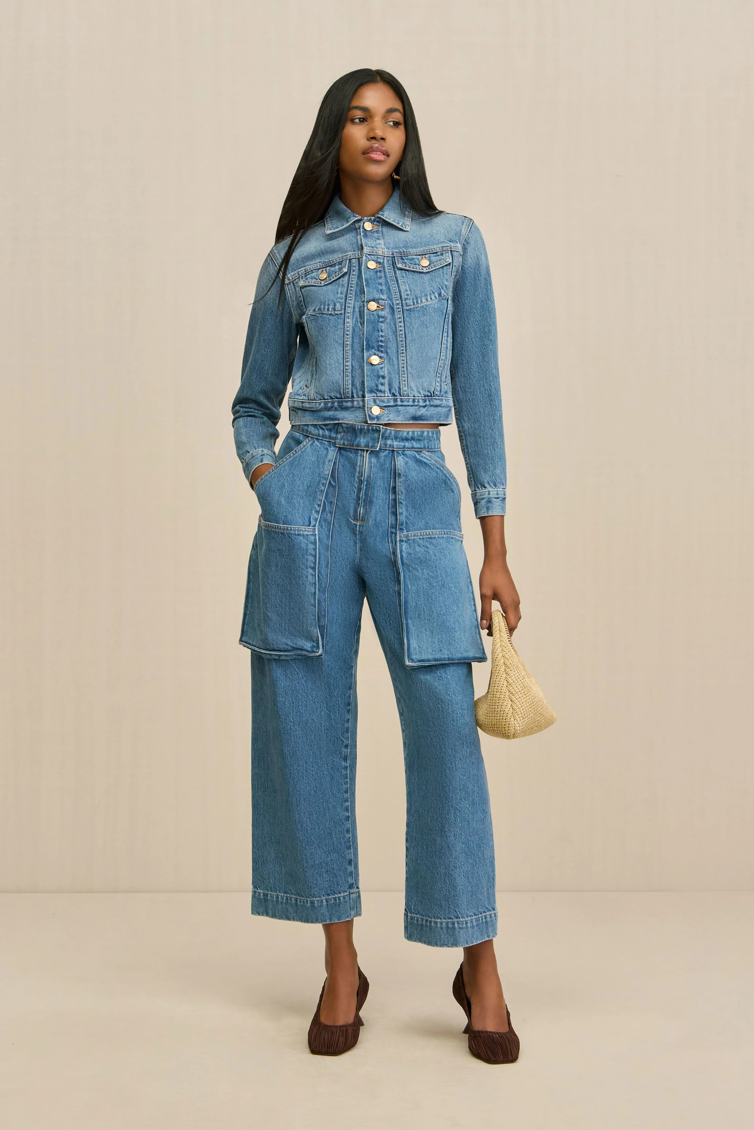 JAMILA JACKET - MEDIUM STONE WASH | Cult Gaia - US