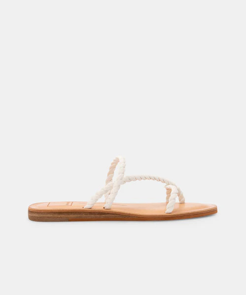 DEXLA SANDALS IN WHITE STELLA | DolceVita.com