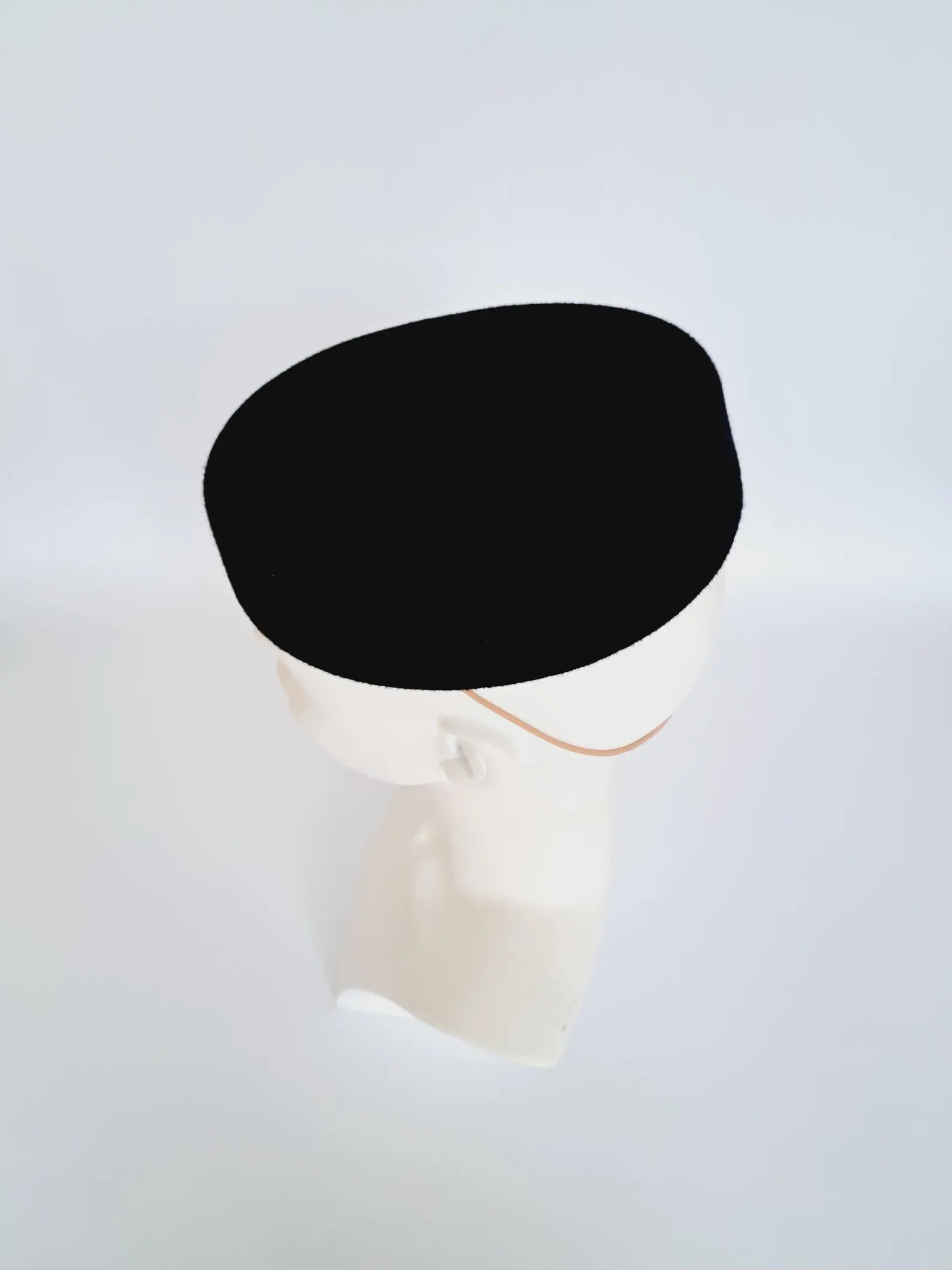 Flat black felt pillbox hat, Stylish headwear, Coctail Dress Hat READY to SHIP | Etsy (US)