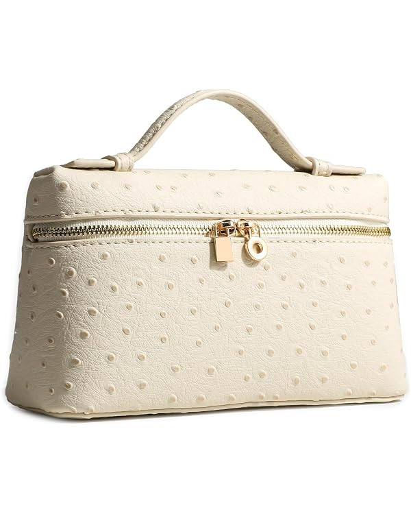 Crossbody Bag for Women Small Top-Handle Pouch Purse Shoulder Handbag Synthetic Ostrich Leather G... | Amazon (US)