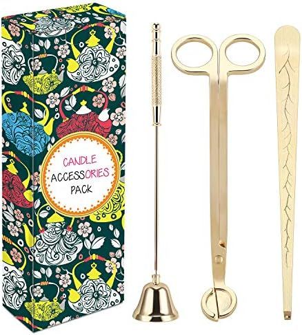 Amazon.com: DANGSHAN 3 in 1 Candle Accessory Set - Candle Wick Trimmer, Candle Wick Cutter, Candl... | Amazon (US)