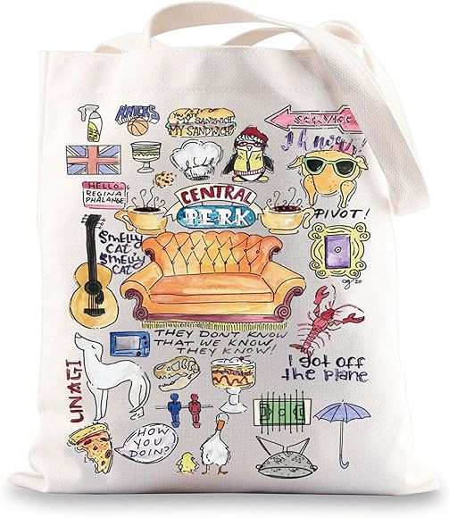 BWWKTOP Friend TV Show Tote Bag Friend TV Show Gifts Friend TV Show Merchandise Friend Central Pa... | Amazon (CA)