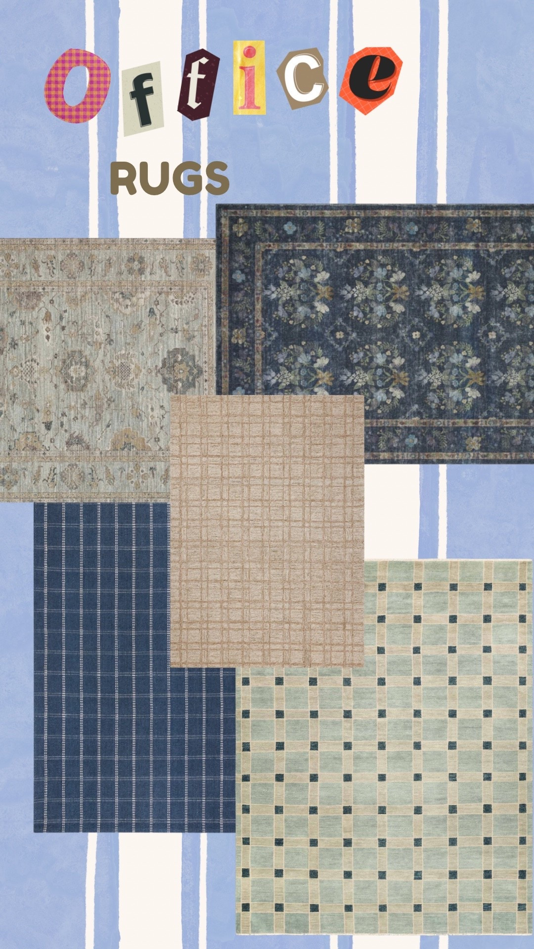 more rug options….styling an office and trying to decide which is our favorite 😍 