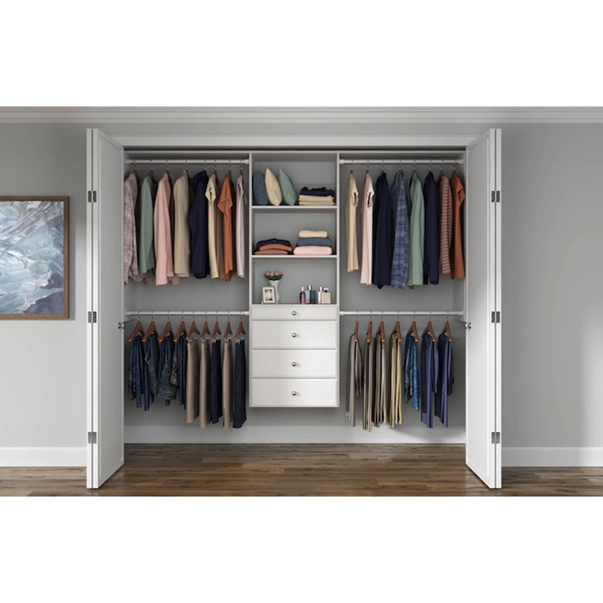 Easy Track Deluxe Closet Kit - Walmart.com | Walmart (US)