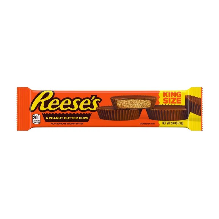 Reese's Milk Chocolate Peanut Butter Cups King Size, 2.8 Oz | Walmart (US)