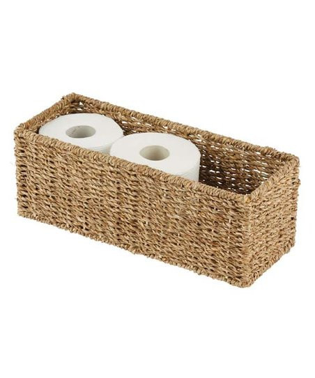 mDesign Khaki Seagrass Storage Basket | Zulily