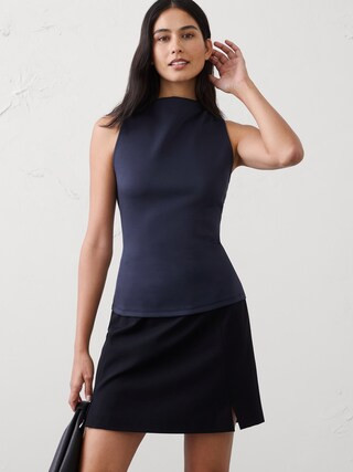 Soft Touch High-Neck Top | Banana Republic Factory