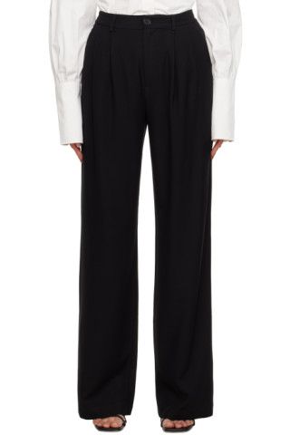 Black Carrie Trousers | SSENSE