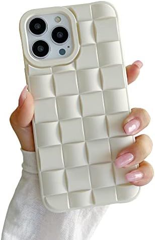 Ginkgonut Compatible with iPhone 13 Pro Case for Women/Girls, Cute 3D Laid Desgin Soft Silicone S... | Amazon (US)