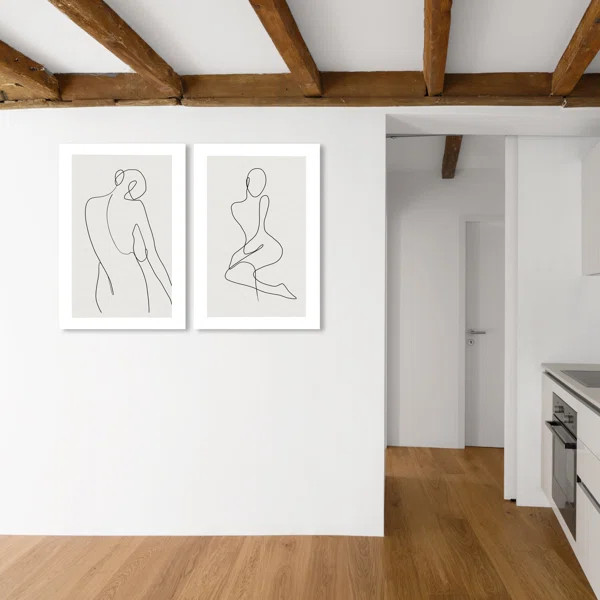 Oliver Gal " Her Shapes Set Abstract Woman Outline Modern And Contemporary " by Oliver Gal 2 - Pi... | Wayfair North America