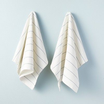 2ct Pick Stitch Kitchen Towel Set - Hearth & Hand™ with Magnolia | Target