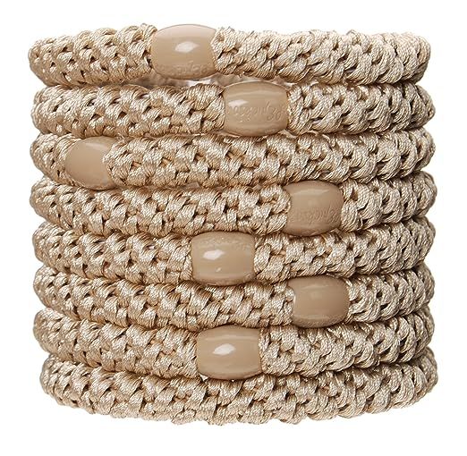 L. Erickson Grab & Go Ponytail Holders, Beige, Set of Eight - Exceptionally Secure with Gentle Ho... | Amazon (US)