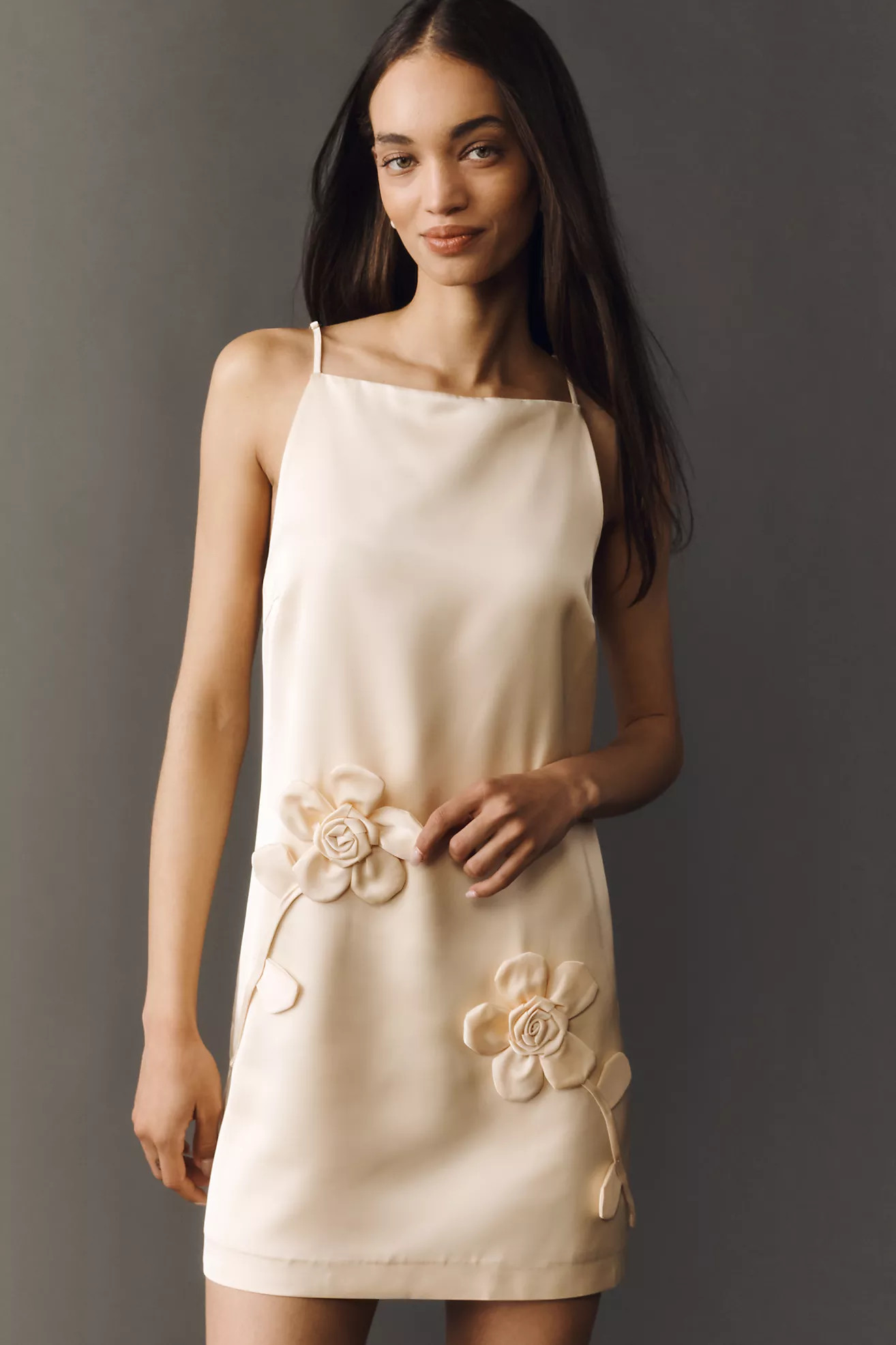 ASTR The Label Marigold 3D Floral Mini Dress | Anthropologie (US)