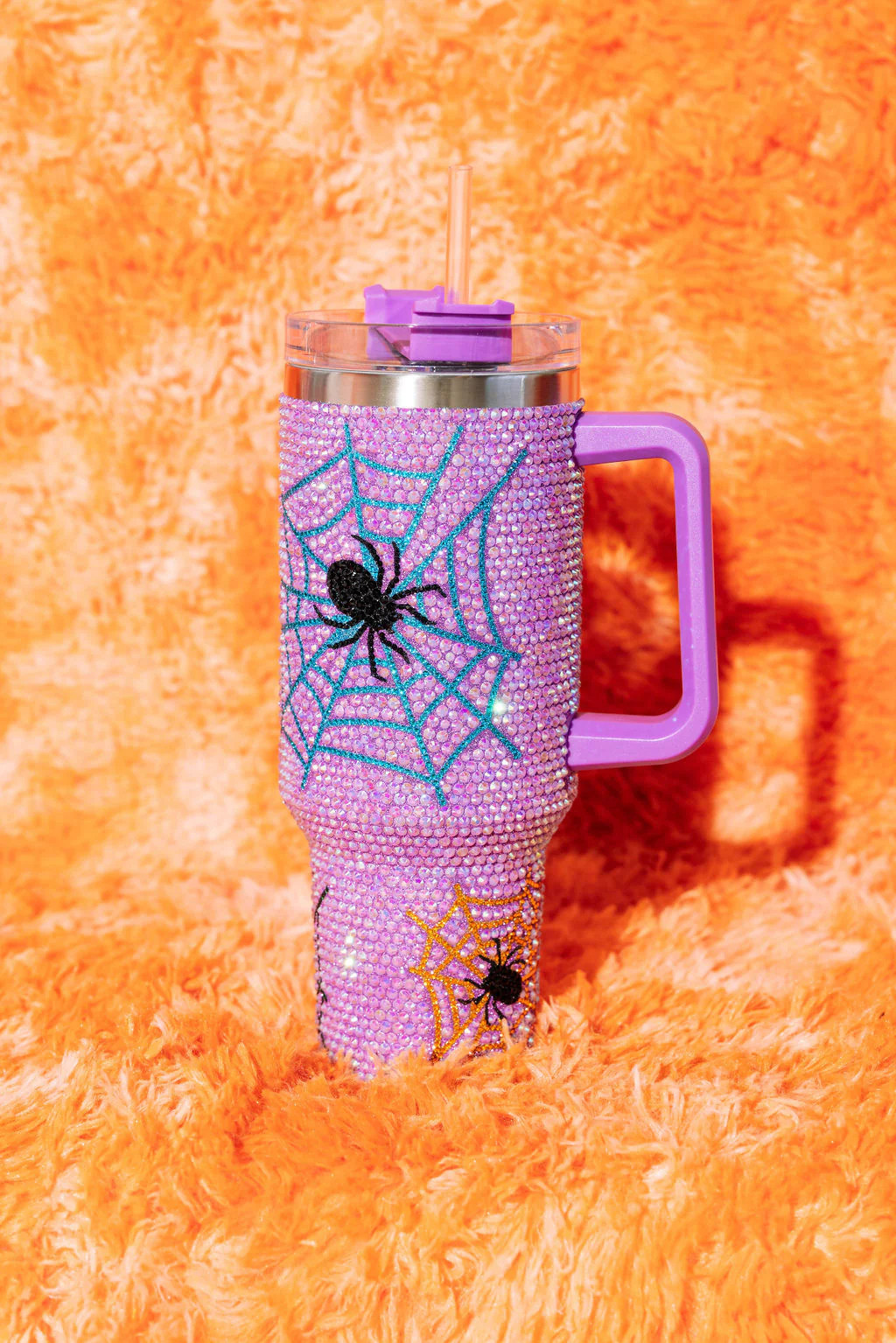 Lavender Spider Web Tumbler | Queen of Sparkles