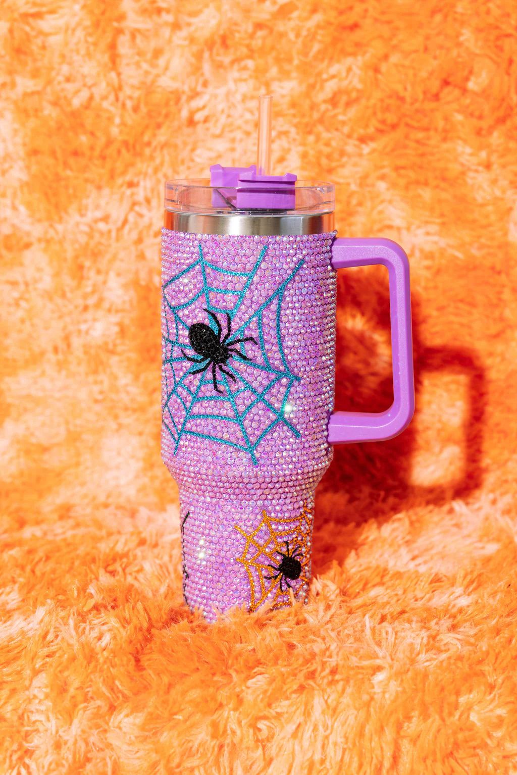 Lavender Spider Web Tumbler | Queen of Sparkles