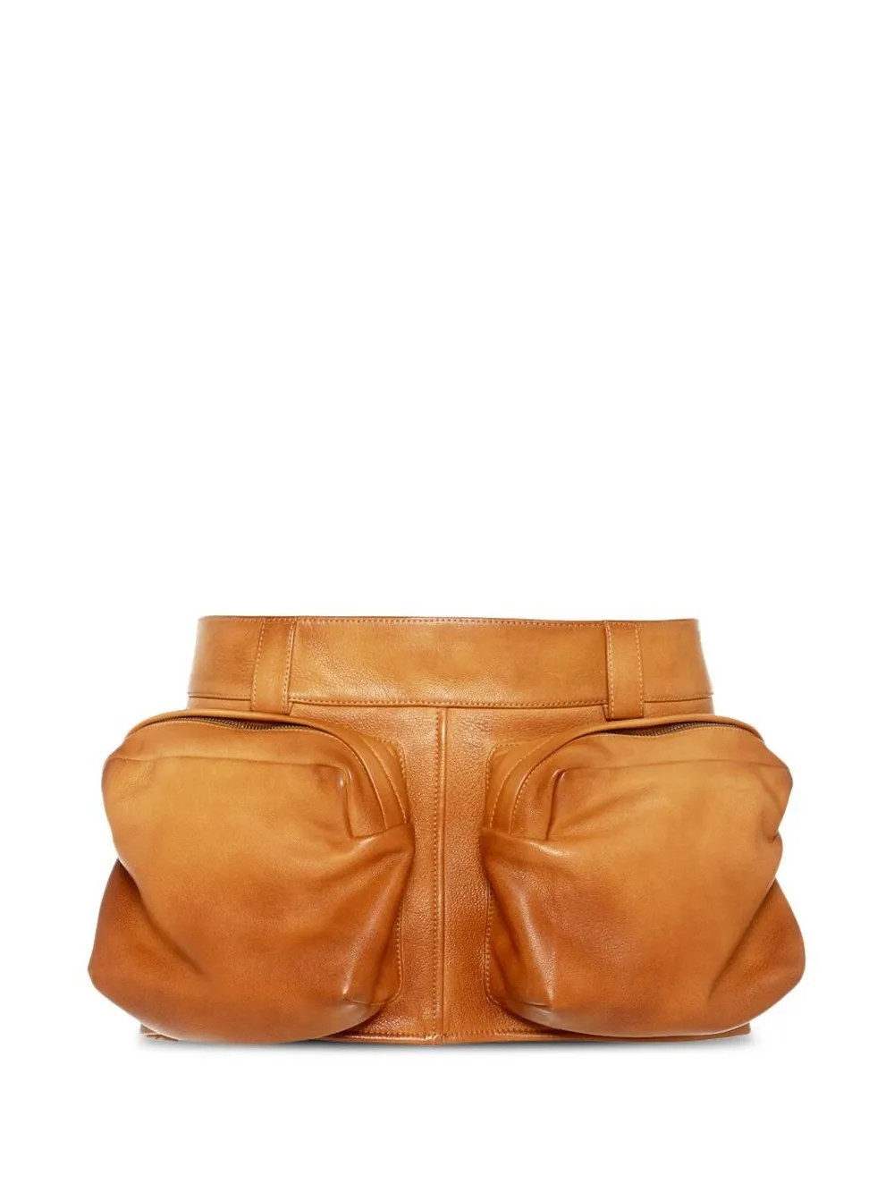 nappa leather mini skirt | Farfetch Global