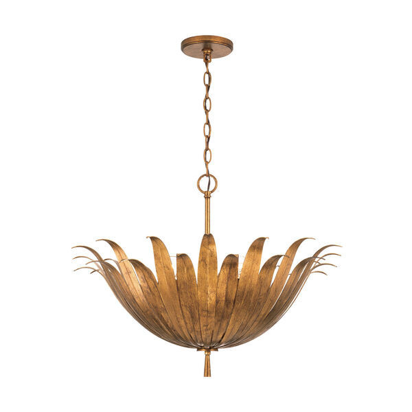 Eden Antique Gold Four-Light Pendant | Bellacor