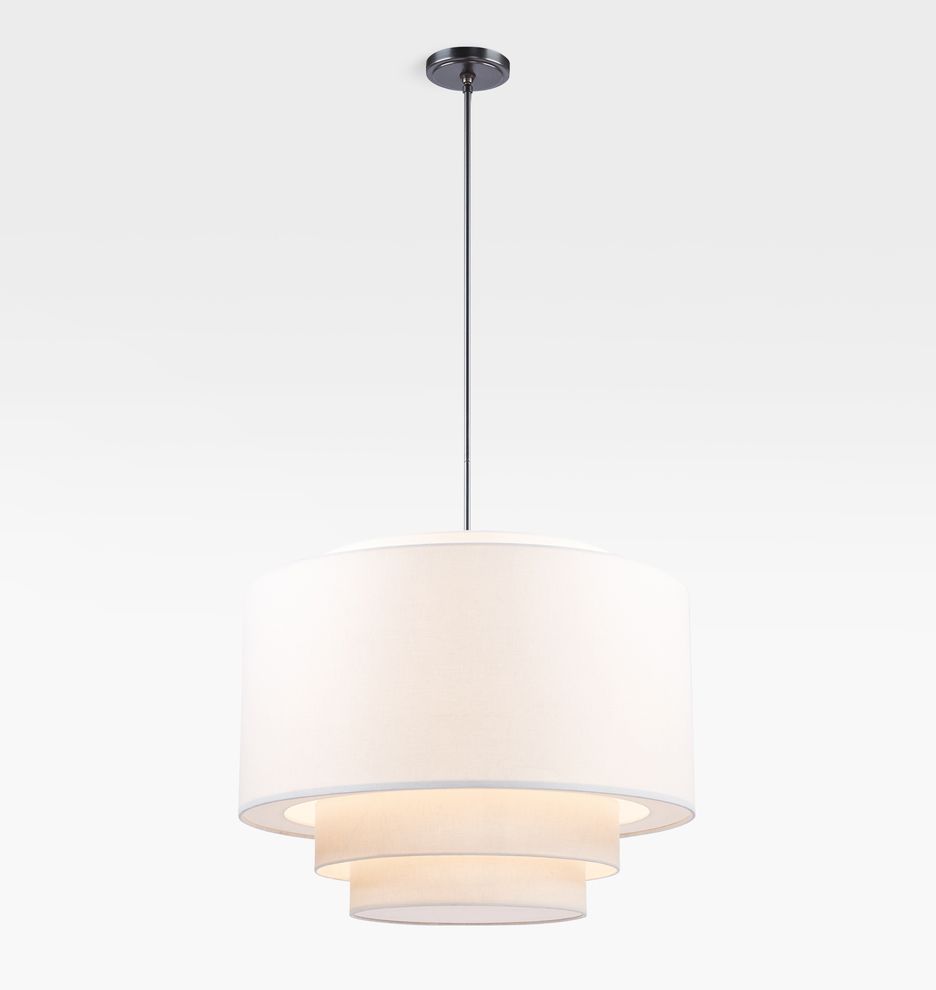 30" Tiered Drum Pendant | Rejuvenation