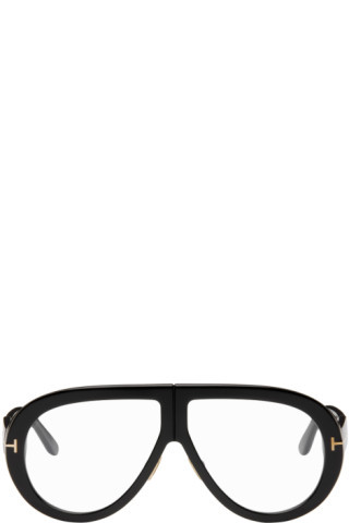 Black Troy Glasses | SSENSE