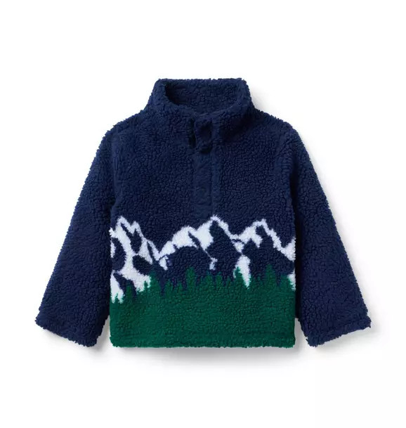 Mountain Scenic Sherpa Sweatshirt | Janie and Jack