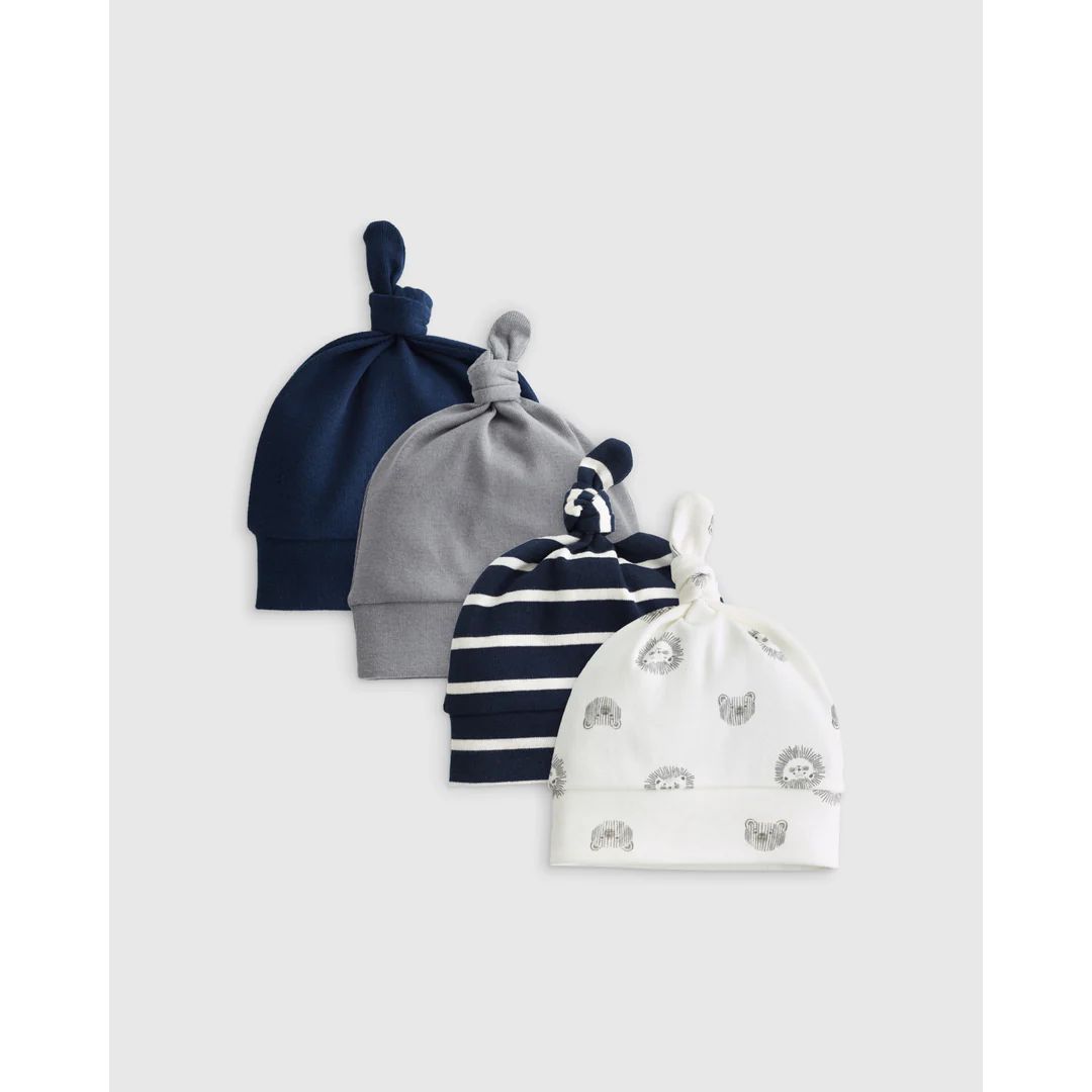 100% Organic Cotton Hat 4-Pack - Baby Boy | Quince